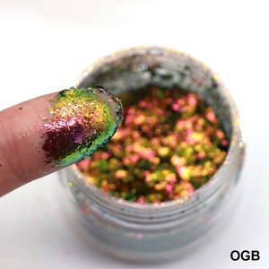 Nagellack flocken Schillernde Pigmente für Lidschatten Farbwechsel nde Duo Chrome Chamäleon flocken - Product Image 3