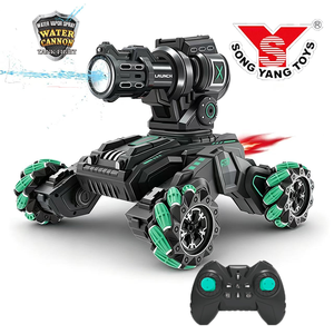 Voiture RC 14CH 1:10 4x4 tout-terrain avec canon à eau et pulvérisation, roues Mecanum 4WD, voiture <span class=keywords><strong>de</strong></span> drift haute vitesse pour cascades, voiture RC Rlaarlo - Product Image 1