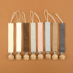 Laisse en velours côtelé sans BPA pour bébé fille, <span class=keywords><strong>attache</strong></span>-sucette anti-chute en <span class=keywords><strong>tissu</strong></span> pour garçon - Product Image 2