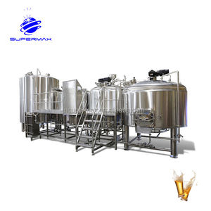 ระบบผลิตเบียร์สดเชิงพาณิชย์ New <span class=keywords><strong>Supermax</strong></span> สแตนเลสสตีล พร้อมปั๊ม มอเตอร์ แบริ่ง ความจุ 1000 ลิตร ควบคุมด้วย PLC ได้รับการรับรองมาตรฐาน CE - Product Image 1