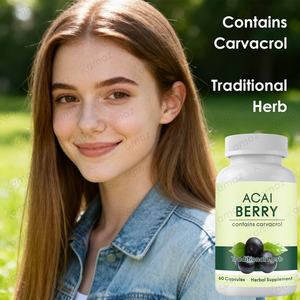 Amaz 100% doğal <span class=keywords><strong>Acai</strong></span> <span class=keywords><strong>Berry</strong></span> özü kapsüller toptan şişe ambalajlama Solvent ekstraksiyonu için en kaliteli bitkisel takviyesi - Product Image 5