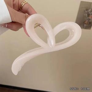 Nouvelle Pince à Cheveux en Plastique PC Haut de Gamme pour Femme, Ornement Élégant pour Chignon, Design Griffe de Requin - Product Image 3