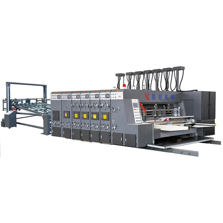 Automatic High accuracy corrugated carton box printing machine with slotting