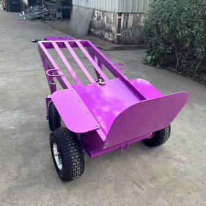 Chariot de manutention électrique motorisé en acier pour le déplacement de châteaux gonflables et de marchandises gonflables - Product Image 1