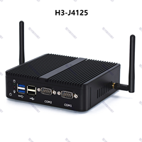 Mini PC de escritorio sin ventilador J4125 J1900 N3530 I3 I5 NUC Dual RS232 Dual LAN DDR4 Computadora industrial Nuevo producto