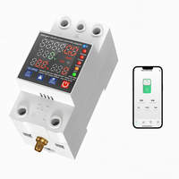 Interrupteur minuterie sans fil WiFi avec télécommande, temporisation réglable marche/arrêt pour domotique, 63A 230V, alimenté par prise