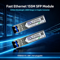 Module SFP 155 Mbps 1310 nm 40 KM Duplex LC SMF DDM Transceiver Fibre Optique Monomode Fast Ethernet Garantie 3 Ans Données