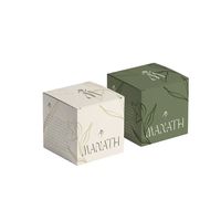 Scatola Regalo in Carta con Logo Blu, Design Ecologico per Vestiti, Scarpe, Libri con Stampa in Rilievo Elegante