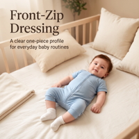 Combinaison bébé à manches courtes avec fermeture éclair sur le devant, body une pièce pour nourrisson, vente en gros, OEM, ODM, fournisseur d'usine, fibre de bambou