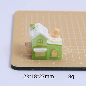 Charme en résine en forme de <span class=keywords><strong>maison</strong></span> de crème glacée 3D, décoration en gel de crème, bricolage, fabrication de bijoux, accessoires miniatures mignons, kit de fournitures en gros - Product Image 6