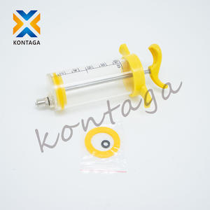 Inyector de Vacunas para Animales de 100 ml, Pistola de Inyección de Plástico y Acero, <span class=keywords><strong>Jeringa</strong></span> Veterinaria <span class=keywords><strong>sin</strong></span> Tapa Dosificadora para Ganado - Product Image 2