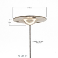 Kit de suspension en fil métallique nickelé pour montage au plafond, plaque de suspension pour suspension au plafond