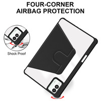 Nouvelle coque de protection antichoc pour tablette Tecno MegaPad 11 pouces avec fonction de veille/réveil automatique rotative et protection airbag