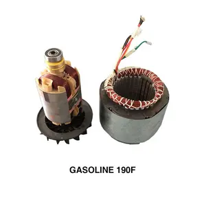 Bison atacado gasolina gerador peças sobressalentes 190f 6kw gerador stator e rotor