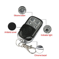 Control Remoto para Puerta de Garaje 433Mhz, 4 Canales, para Abrir y Cerrar la Puerta, Alarma, Control Remoto