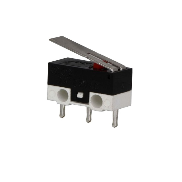 2A 24VDC SPDT Mini Toggle Switch with Arc Lever 2-Way Latch Limit Switch with PCB Terminal Max Voltage