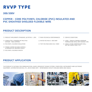 <span class=keywords><strong>Liycy</strong></span>/rvvp สายเคเบิลหุ้มฉนวนยืดหยุ่น2-10Core 1.5-10mm ² 300/500V CE ROHS VDE barecopper ลวดควบคุมอุตสาหกรรม - Product Image 4