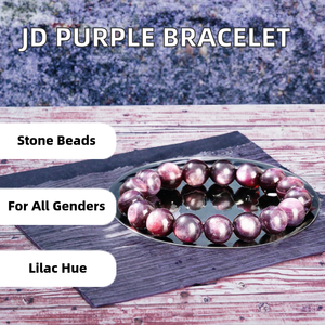 JD Natural's Unique 5A Purple Lepidolite <strong>Beaded</strong> <strong>Bracelet</strong> Classic Style Natural Stone Soothing Amulet Stunning Lilac Hue Jewelry - Product Image 2