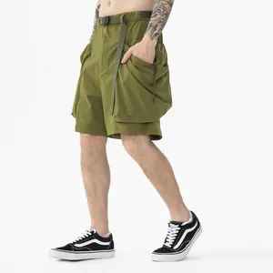 Nuovo arrivo elastico in vita High Street Wear pantaloncini Cargo personalizzati Big Patch Bgggy pantaloni corti da uomo