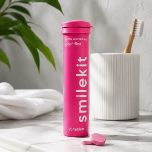 <span class=keywords><strong>smilekit</strong></span> PAP+Fizz Comprimés de dentifrice à croquer blanchissants et rafraîchissants pour l'haleine, Comprimés effervescents de bain de bouche solide, 25 unités - Product Image 5