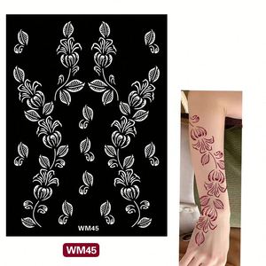 Plantillas Reutilizables de Nuevo Estilo para Tatuajes de <span class=keywords><strong>Henna</strong></span>, Tatuajes con Purpurina y Tatuajes con Aerógrafo, Suministros para Arte Corporal DIY - Product Image 6