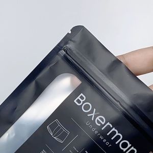 맞춤형 무광 반투명 플라스틱 알루미늄 지퍼백, 양말 및 속옷 포장용 - Product Image 4