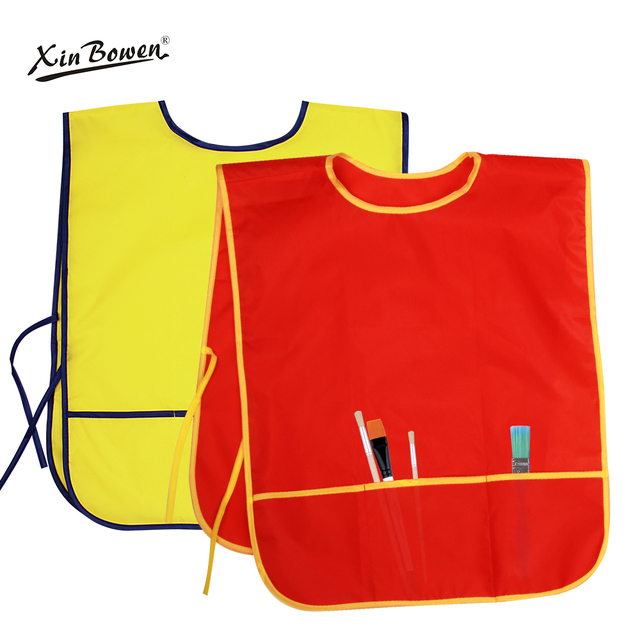 Xin Bowen High Quality Waterproof Polyester Fabric Painting Clothes for Children for Art Supplies