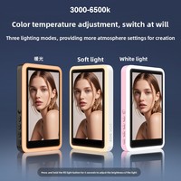 Moniteur d'écran pour vlog et selfie, moniteur de caméra arrière pour vlog et diffusion en direct, mise en miroir sans fil de l'écran avec iPhone et Android C92