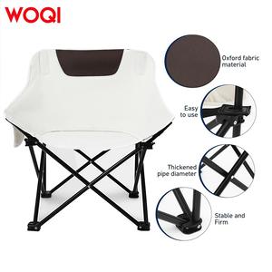 Silla Plegable Tipo Luna Woqi 43x43x70cm, Silla de Playa Plegable para Exteriores, Tela Oxford Blanca, Diseño Estable y Firme - Product Image 1