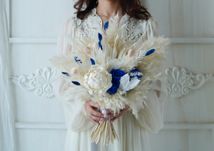 <span class=keywords><strong>Bouquet</strong></span> <span class=keywords><strong>de</strong></span> <span class=keywords><strong>mariée</strong></span> <span class=keywords><strong>bleu</strong></span> H-3 Boho mariage <span class=keywords><strong>blanc</strong></span> <span class=keywords><strong>mariée</strong></span> mariage demoiselle d'honneur fleurs séchées <span class=keywords><strong>bouquet</strong></span> d'herbe <span class=keywords><strong>de</strong></span> la pampa - Product Image 4