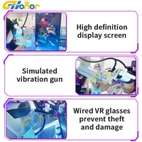Máquina Simuladora de Disparos en Realidad Virtual (VR) de Gran Venta para Parques de Juegos Interiores, Funciona con Monedas, para Niños y Adultos
