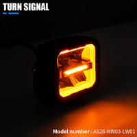 Feux LED cubiques 80W 3 pouces 12V norme européenne ECE, 2 pièces, feux antibrouillard LED pour camions/SUV/UTV/ATV/moto/bateau