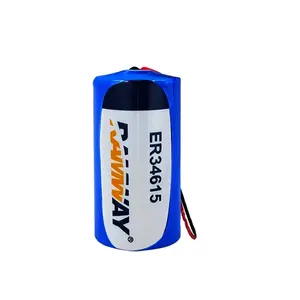 Ramway d סיזה 3.6v 19000mah er34615 ליתיום סוללה ראשית ליתיום סוללה Li-SOCI2