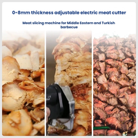 Nouvelle machine à découper le shawarma électrique portative professionnelle en acier inoxydable, prix usine, pour viande de doner et kebab