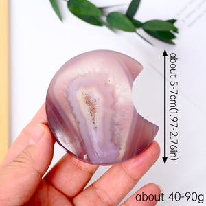 Vente en gros de pierres précieuses naturelles, pierres de guérison en cristal, agate, sculptures en cristal de lune pour la décoration - Product Image 4