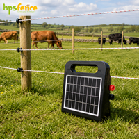 HPS FENCE ODM OEM Geïntegreerde zonnepaneel draagbare buitenomheining energizer Betrouwbare stroomvoorziening voor veebedrijfsgrensensysteem