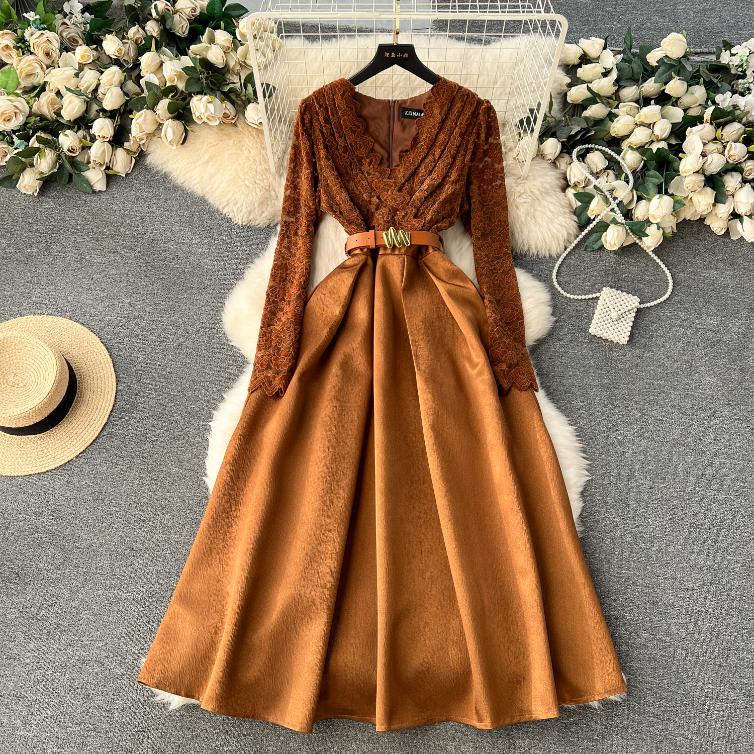Long Sleeve Fat Women Lace Dress Patterns - Elegant & Stylish
