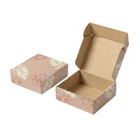 Boîtes d'emballage personnalisées en promotion : Carton ondulé à motif rose rose pour cosmétiques, emballage d'expédition avec logo personnalisé pour pinceaux de maquillage