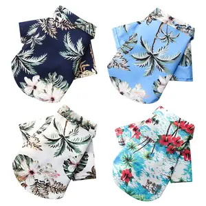 Hawaii Style Summer Casual Canine Shirts Quick Drying Pet Clothes and Cool to Wear