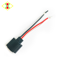 Adaptateur de prise femelle H13 9008, câble de connexion, faisceau de câblage, fiche de raccordement, phare automobile, lampe, 3 fils, 15 cm, 18 AWG