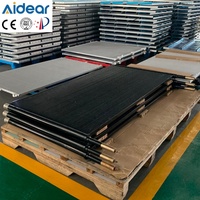 Échangeur de chaleur à microcanaux en aluminium avec revêtement électrophoretique noir pour unité de toit HVAC, bobine de condenseur