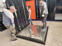 MINI 5*5 '5*10' Pieds PACK PLAT DÉMONTABLE Porte roulante Assemblage Knock Down Self Storage Portable Storage Unités Container Box