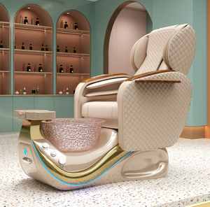 Nuevo Sillón de Pedicura de Lujo Moderno para Salón de Uñas con Función de Masaje, Diseño sin Tuberías, No Requiere Fontanería, Incluye Tazón para Pedicura - Product Image 4