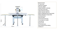 Nouvelle machine à broder informatisée SIV à tête unique pour usage domestique, avec roulement de moteur, grande zone de travail automatique 500*1200mm, rapide 1200 tr/min
