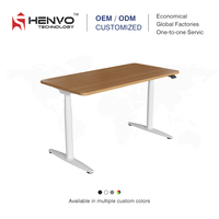 Bureau debout en acier Henvo - Design ergonomique contemporain, modulaire, extensible, mobile, multifonctionnel, idéal pour la maison/le bureau