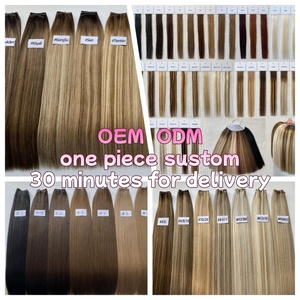 Ruirfa, le <span class=keywords><strong>produit</strong></span> le plus vendu aux États-Unis, est la tresse Genius Weft à double trame de <span class=keywords><strong>cheveux</strong></span> vierges colorés en balayage. - Product Image 4