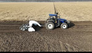 Hochleistungs-Traktor-Anhänger Landwirtschaftlicher Gooseneck-Kurvenbalken Satelliten-gesteuerter Teleskop-Schaufelbagger Schwerlast-Stahl-Laser-Landplanierer - Product Image 5