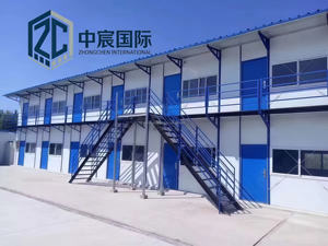 Complejo de Dormitorios Prefabricados Apilables de Dos Niveles Zhongchen con Estructura <span class=keywords><strong>Azul</strong></span>, <span class=keywords><strong>Edificio</strong></span> Modular Portátil para Construcción - Product Image 5