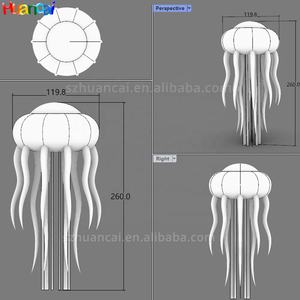 Medusas luminosas inflables criaturas oceánicas inflables con luces LED decoraciones inflables colgantes para actuaciones en clubes - Product Image 6