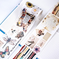 Rubans Washi à fleurs personnalisables pour le journaling